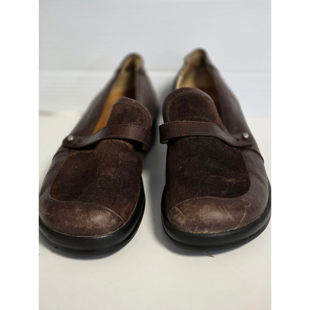 Footprints Leather Loafers‎ Comfort Shoes Suede Accents Clogs Size 39(8.5/9)